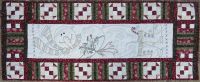 Peace on Earth - hand embroidery table runner pattern